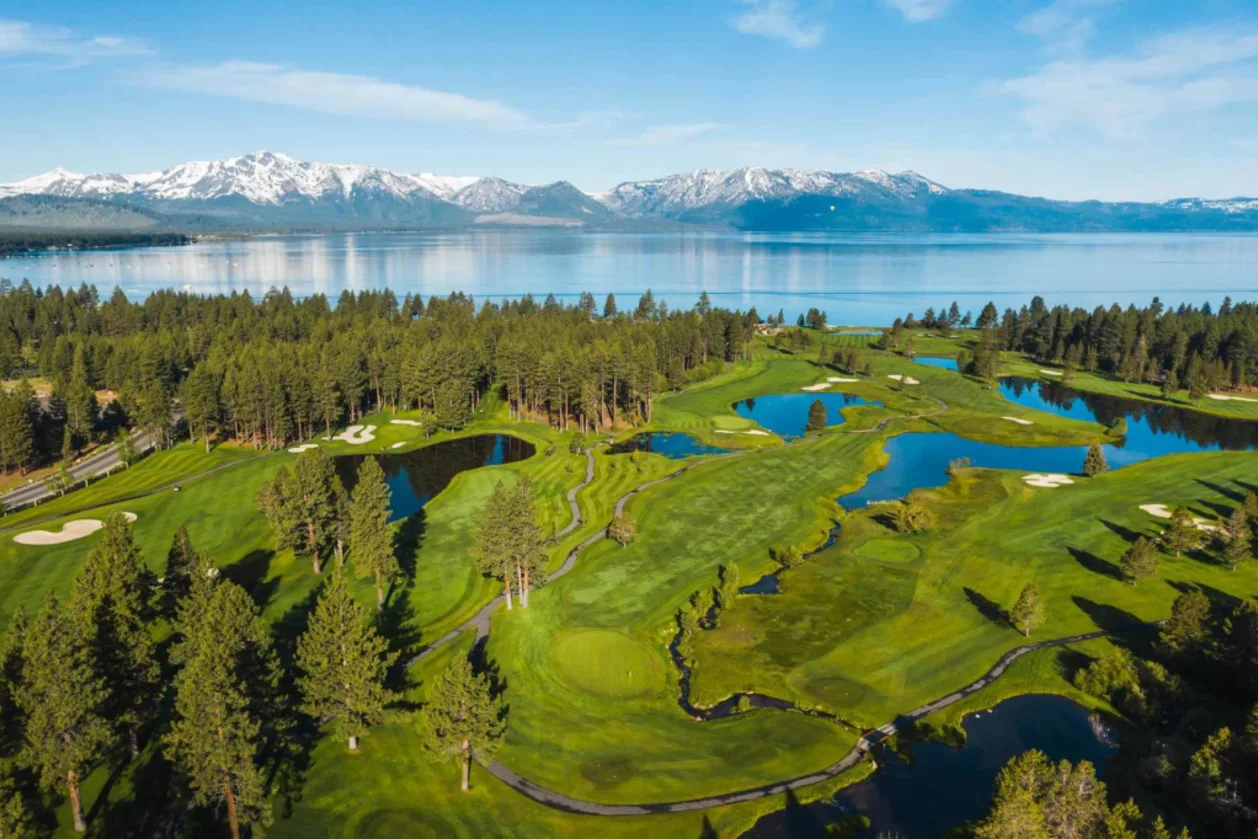 Edgeweood Tahoe Resort golf course aerial